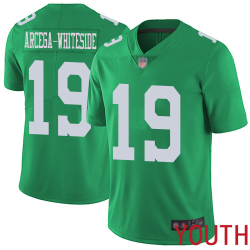 Youth Philadelphia Eagles 19 JJ Arcega-Whiteside Limited Green Rush Vapor Untouchable NFL Jersey